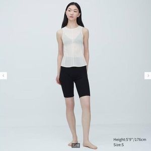 NWT Uniqlo Mame Kurogouchi Sheer Sleeveless Top in 01 Off White